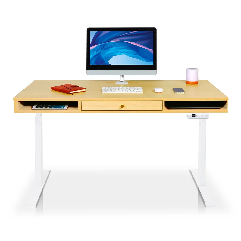 Bureau assis debout avec rangement - SPACE DYNAMIC
