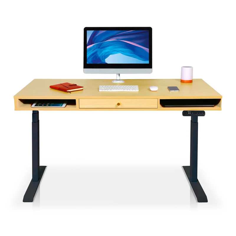 Bureau assis debout avec rangement - SPACE DYNAMIC