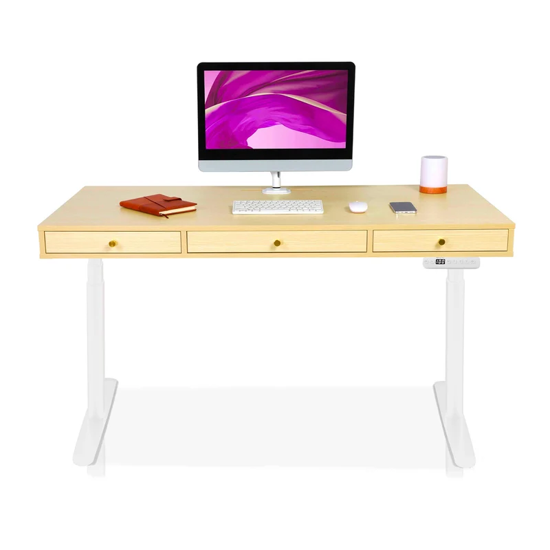 Bureau assis debout avec rangement - SPACE DYNAMIC