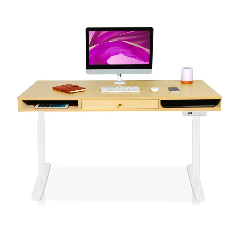 Bureau assis debout avec rangement - SPACE DYNAMIC