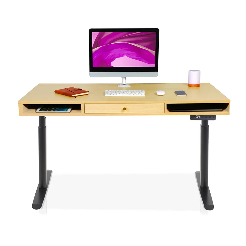 Bureau assis debout avec rangement - SPACE DYNAMIC