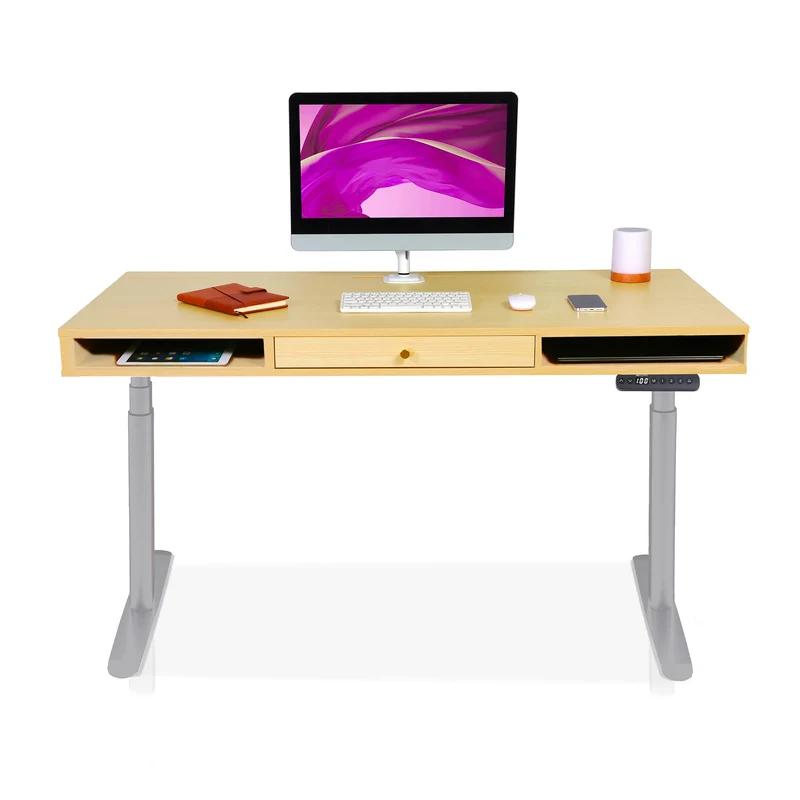 Bureau assis debout avec rangement - SPACE DYNAMIC