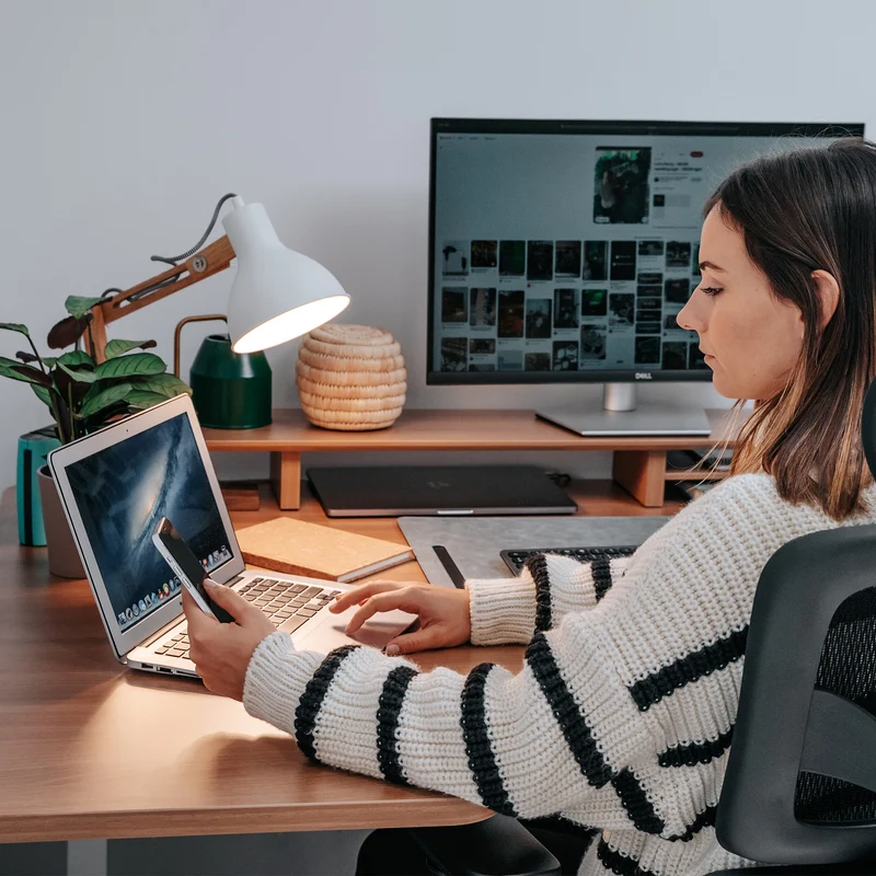 Piètement de bureau assis debout d’angle - CORNER L