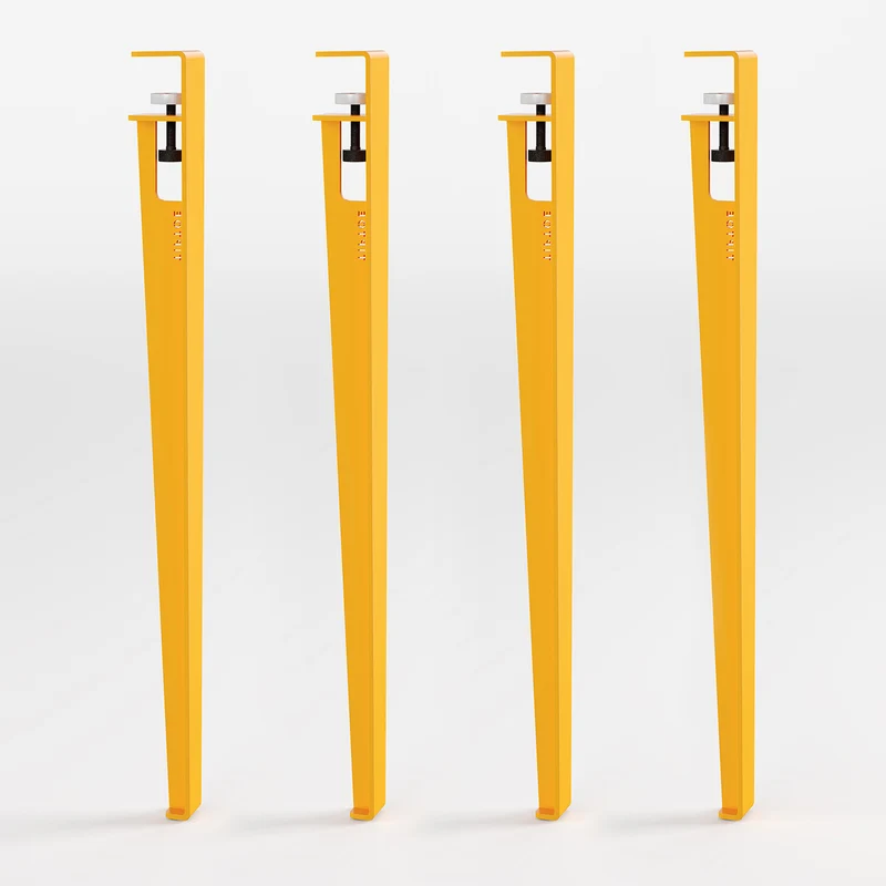 Lot de 4 pieds de table - 75cm
