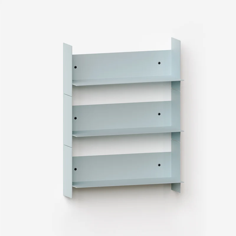 Lot de 3 étagères murales PLI en acier - 20 à 60cm