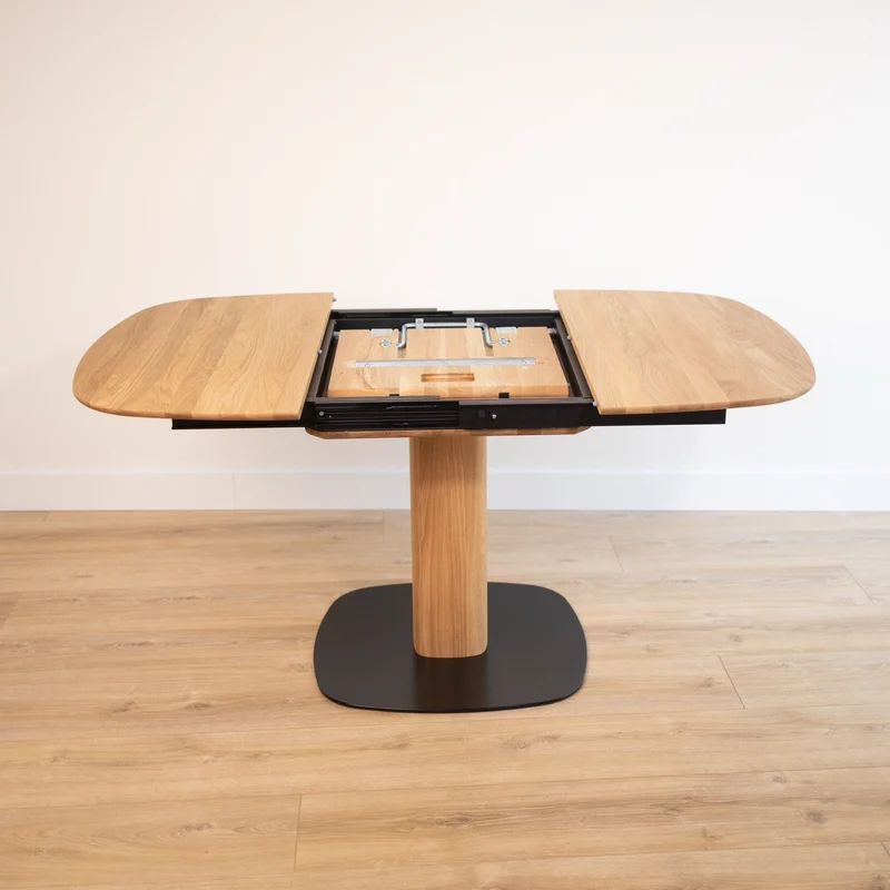 Table à manger extensible en chêne massif LUNA | VESKOR