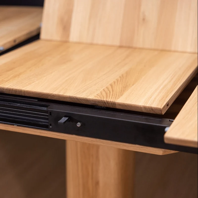Table à manger extensible en chêne massif LUNA | VESKOR