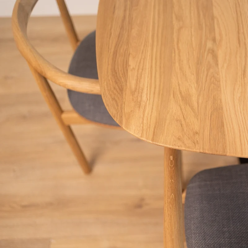 Table à manger extensible en chêne massif LUNA | VESKOR