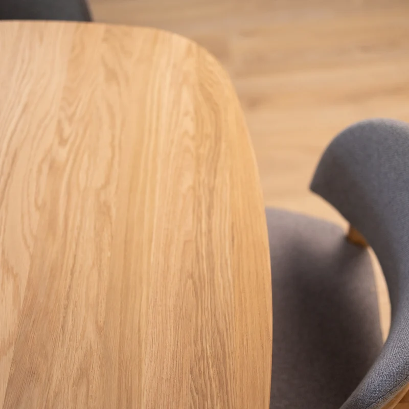 Table à manger extensible en chêne massif LUNA | VESKOR