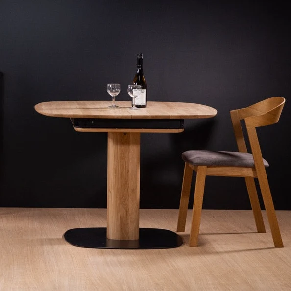 Table à manger extensible en chêne massif LUNA | VESKOR