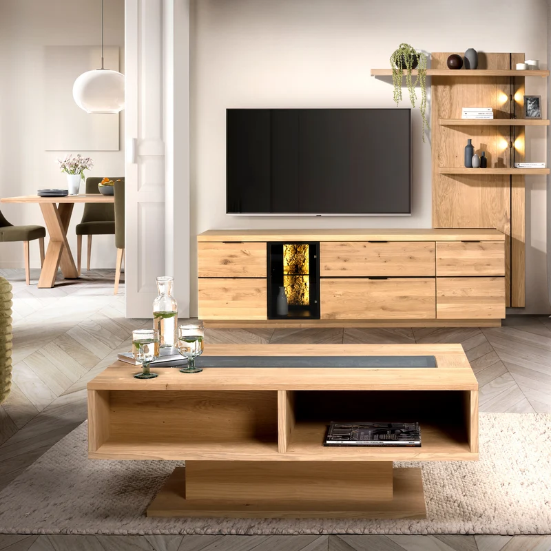 Table basse en chêne NAPOLI 41 | LoftStory