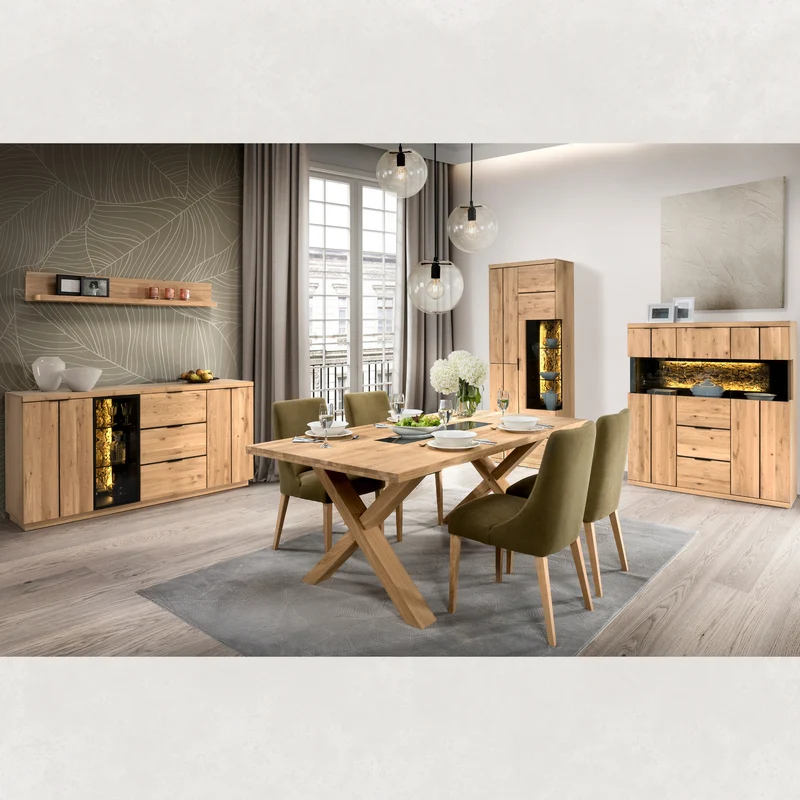 Vitrine en chêne NAPOLI 22 | LoftStory