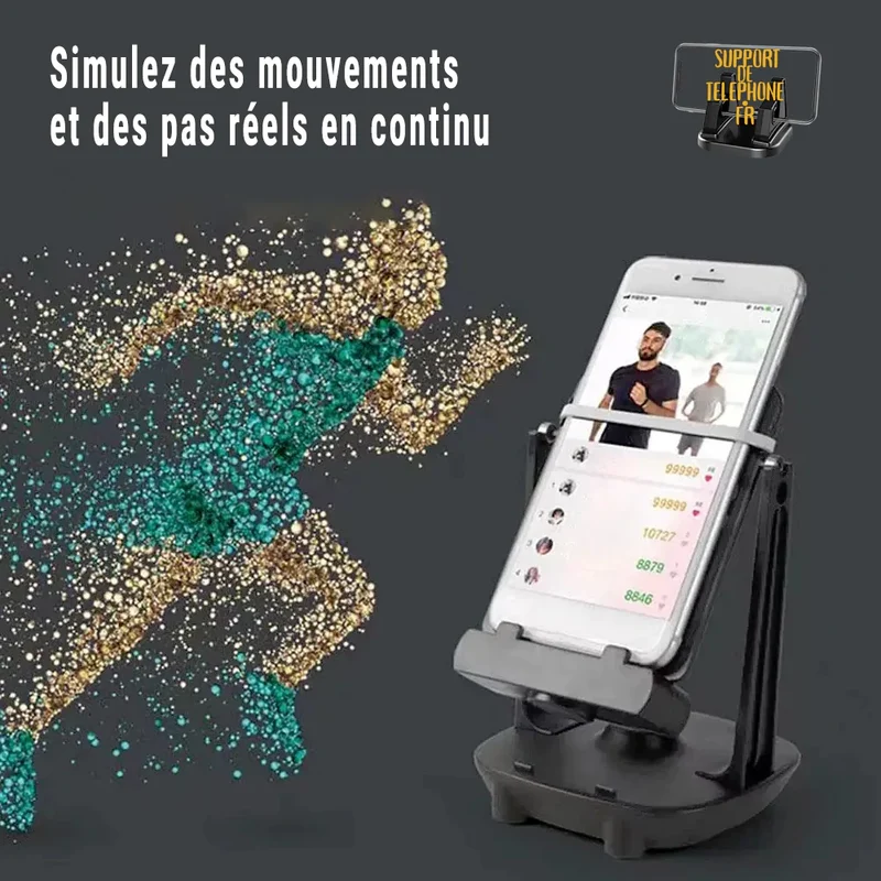 Support Téléphone Intelligent – Gagnez des Pas Automatiquement (Apps Fitness & Jeux)