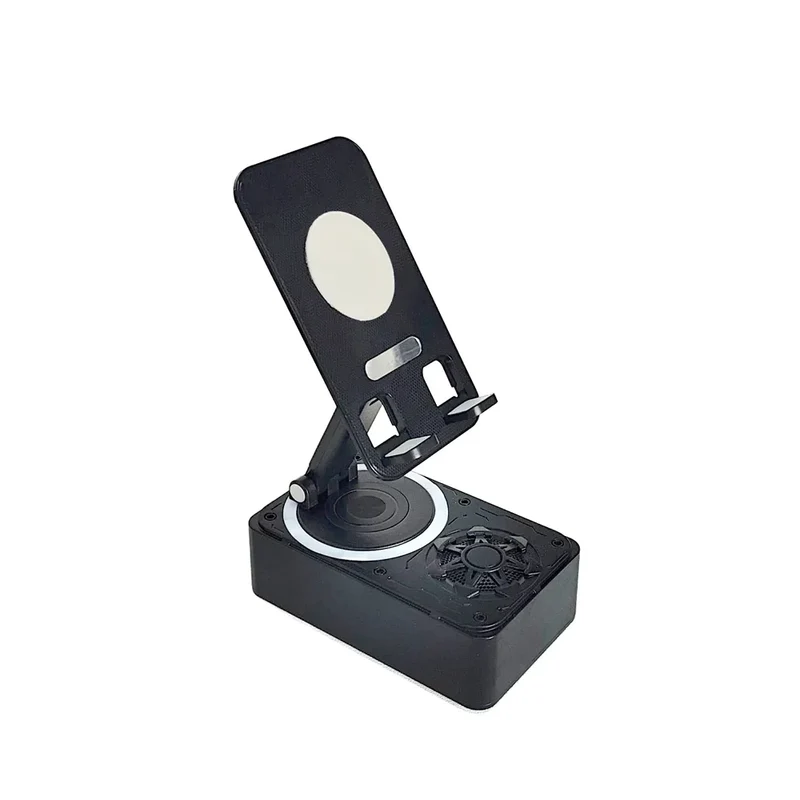 Support Téléphone avec Haut-Parleur Bluetooth – Son Puissant et Base Antidérapante