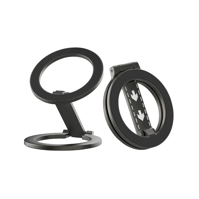 Support Téléphone Magnétique Double Face MagSafe – Anneau Béquille 360° pour iPhone 16 15 14, Huawei, Xiaomi