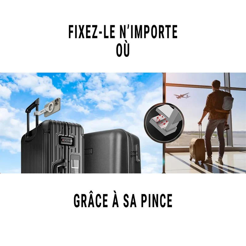 Support Téléphone Avion Pliable Universel – iPhone, Samsung, Pixel, MagSafe – Portable, Stable, Idéal Voyage & Bureau
