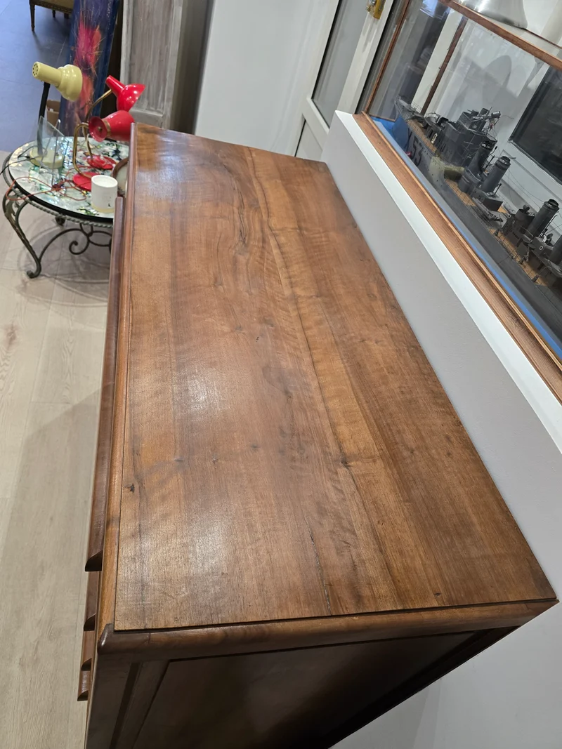 Grande Commode 4 Tiroirs en Noyer