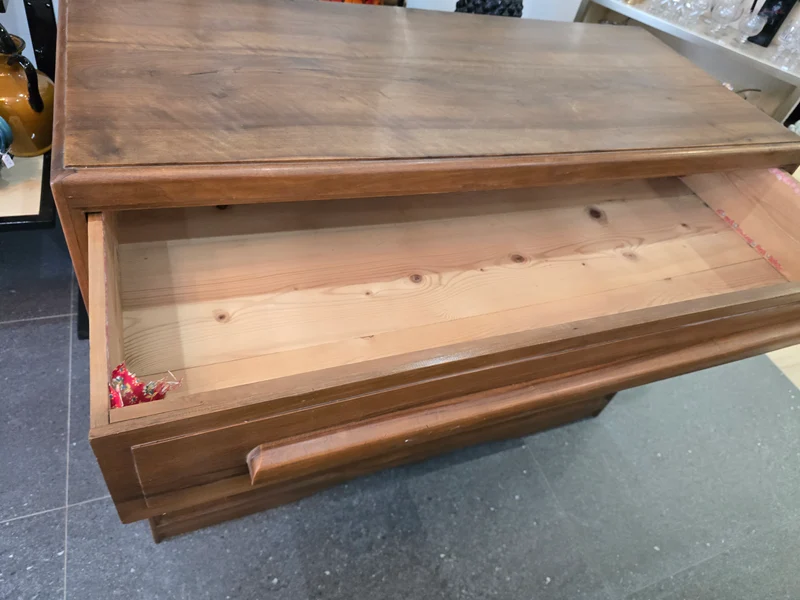 Grande Commode 4 Tiroirs en Noyer