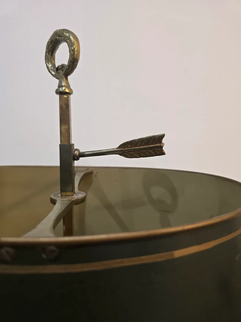 Lampe Bouillotte Empire à Deux Feux en Laiton
