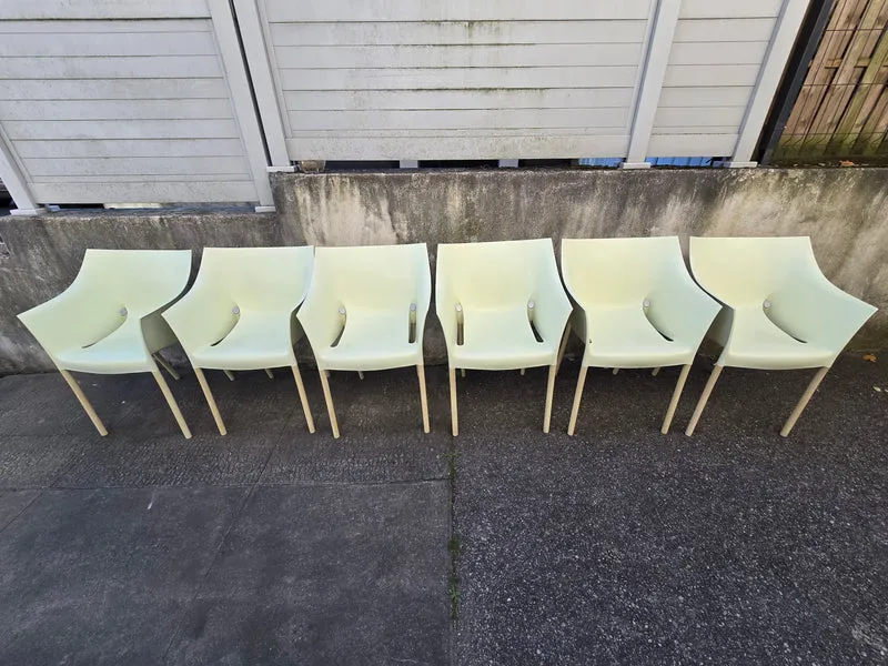 6 fauteuils DR. NO by Philippe Starck pour Kartell – design italien empilable