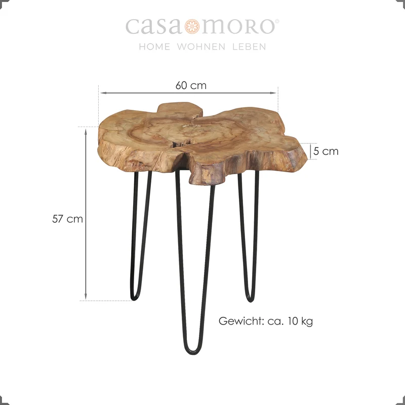 Table d'appoint ronde – support pour plantes