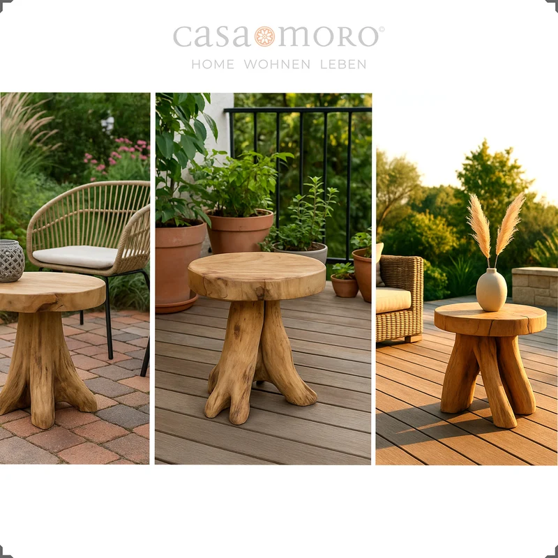 Table d'appoint en bois - Support pour plantes