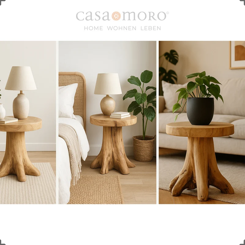Table d'appoint en bois - Support pour plantes