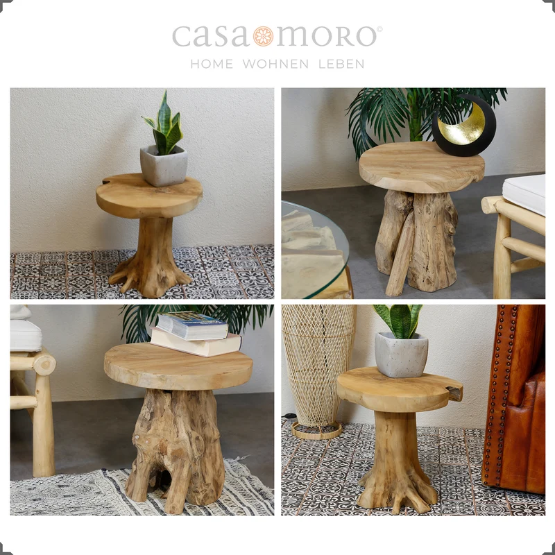 Table d'appoint en bois - Support pour plantes