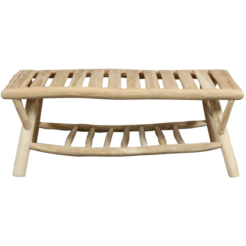 Table basse rectangulaire en bois