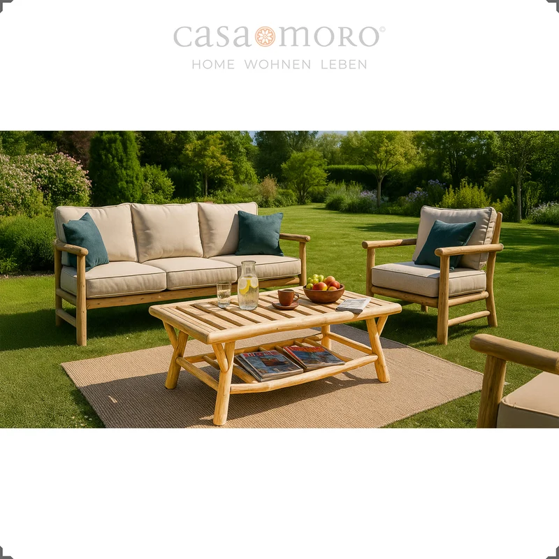 Table basse rectangulaire en bois