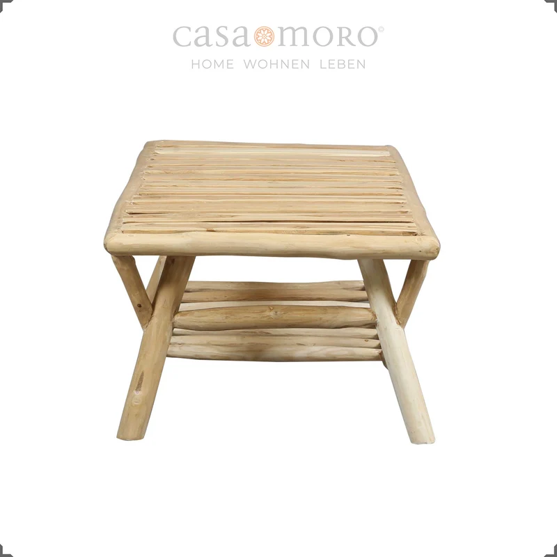 Table basse rectangulaire en bois