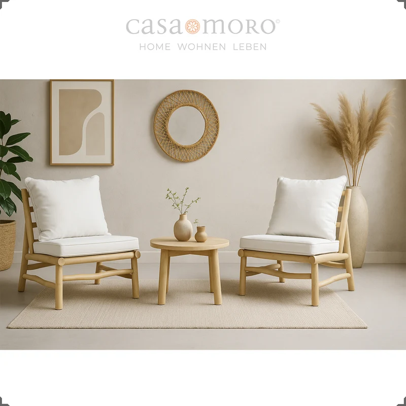 Ensemble de 2 fauteuils – Salon pour l'extérieur et l'intérieur