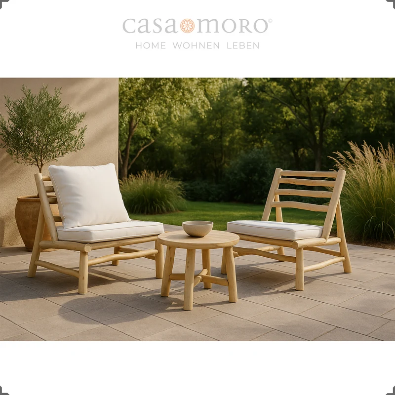 Ensemble de 2 fauteuils – Salon pour l'extérieur et l'intérieur