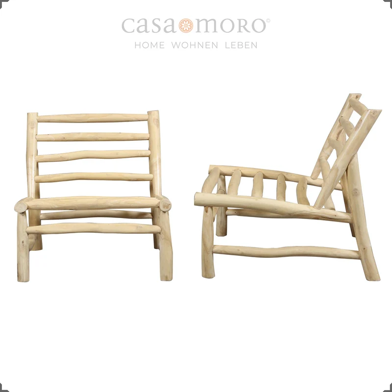 Ensemble de 2 fauteuils – Salon pour l'extérieur et l'intérieur