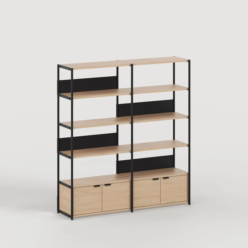 Etagère UNIT - H180 à 215 x L164cm - bois éco-certifié