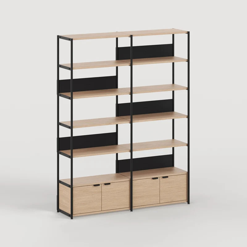 Etagère UNIT - H180 à 215 x L164cm - bois éco-certifié