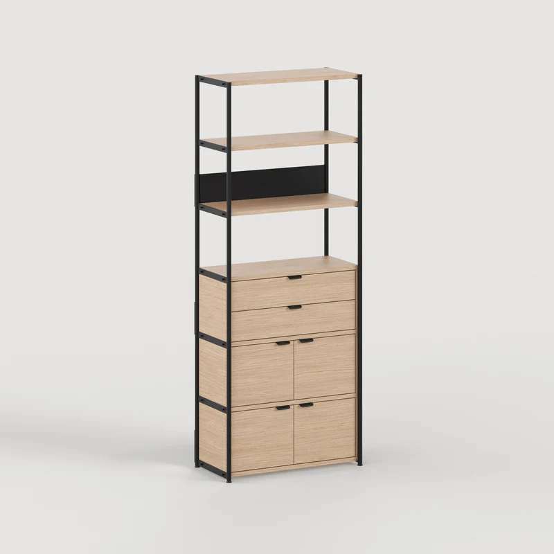 Etagère UNIT - H180 à 215 x L84cm - bois éco-certifié