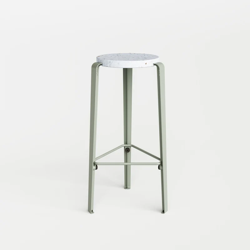 Tabouret de bar LOU - plastique recyclé Venezia