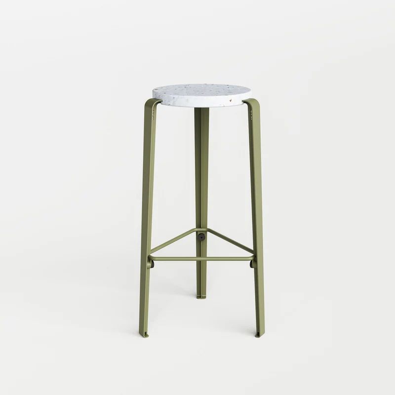 Tabouret de bar LOU - plastique recyclé Venezia
