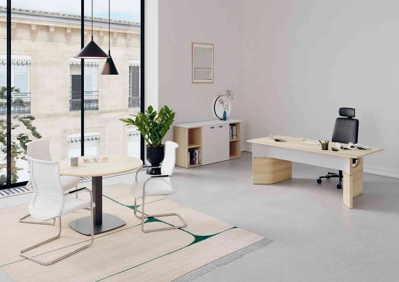 Chaise de direction ergonomique en cuir TheBoss