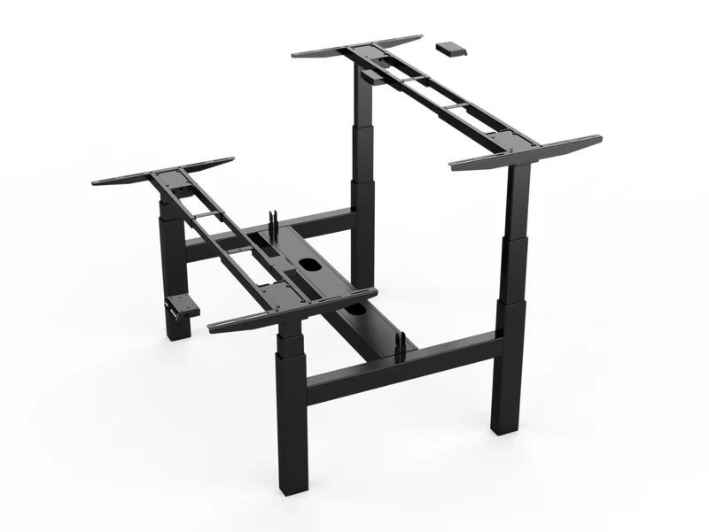 Piètement assis debout motorisé DuoDesk : un bureau collaboratif ergonomique