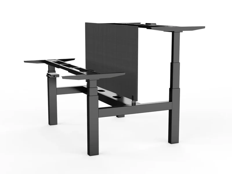 Piètement assis debout motorisé DuoDesk : un bureau collaboratif ergonomique