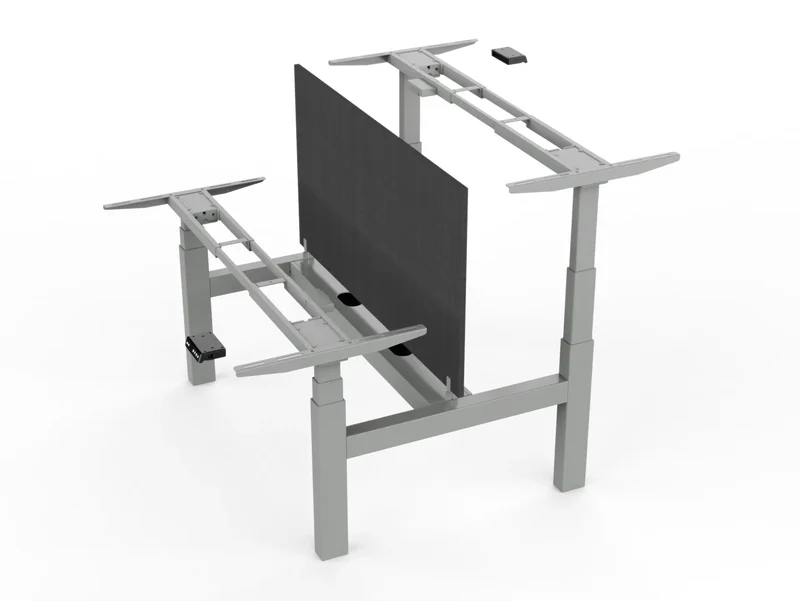 Piètement assis debout motorisé DuoDesk : un bureau collaboratif ergonomique