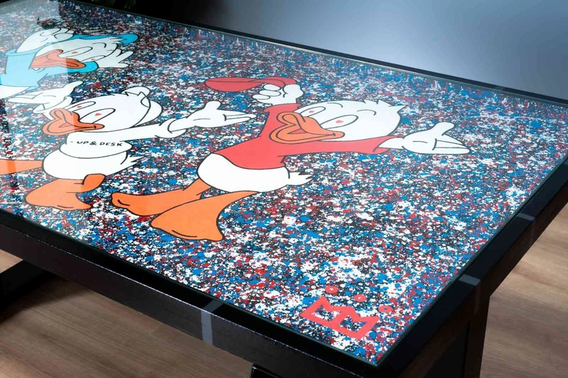 Plateau tableau peint sur-mesure