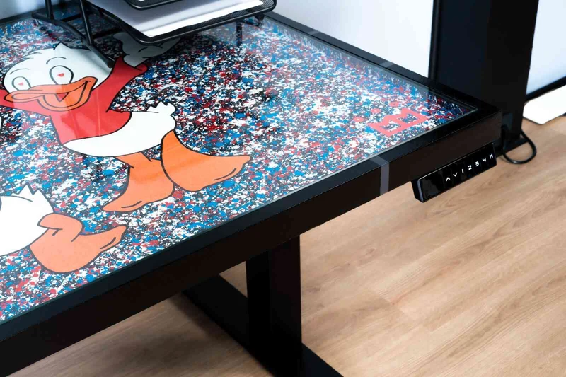 Plateau tableau peint sur-mesure