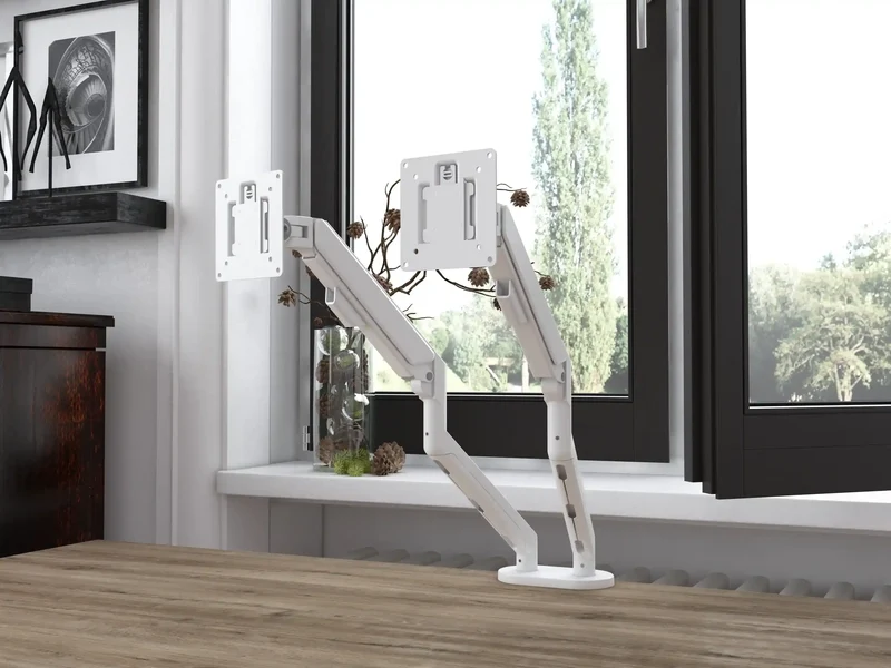Bras articulé double pour écran