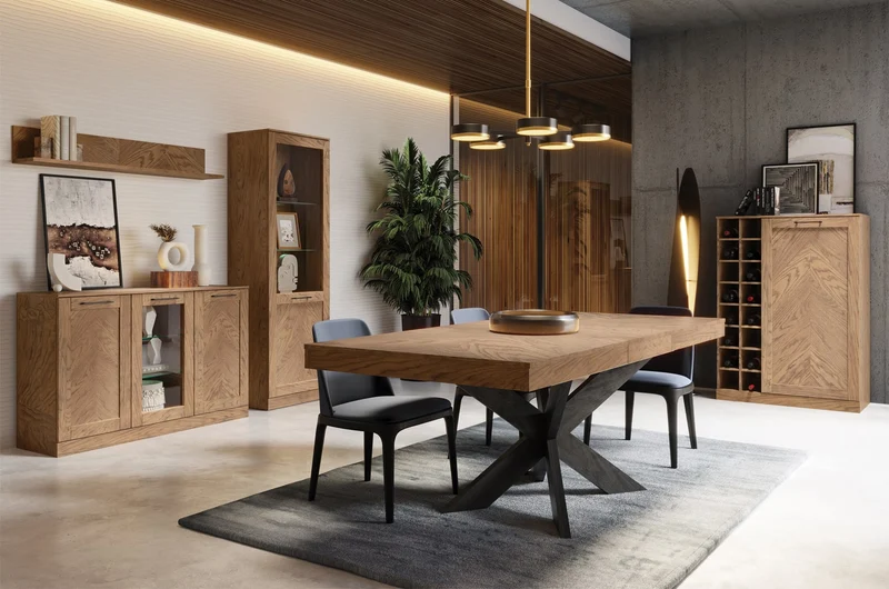 Table à manger extensible en chêne COZY 39 | LoftStory