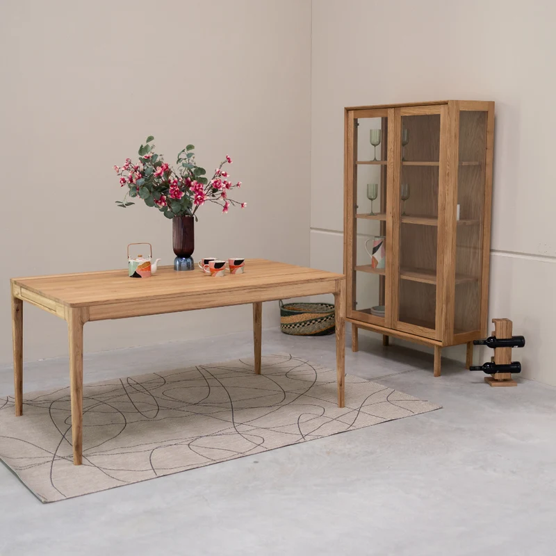 Table à manger extensible en chêne massif BERGAMO | NordicStory