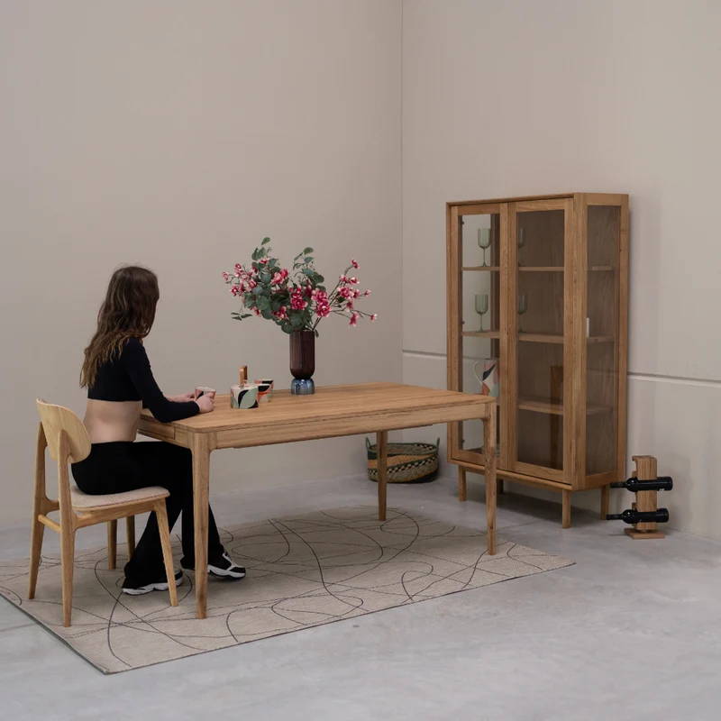 Table à manger extensible en chêne massif BERGAMO | NordicStory