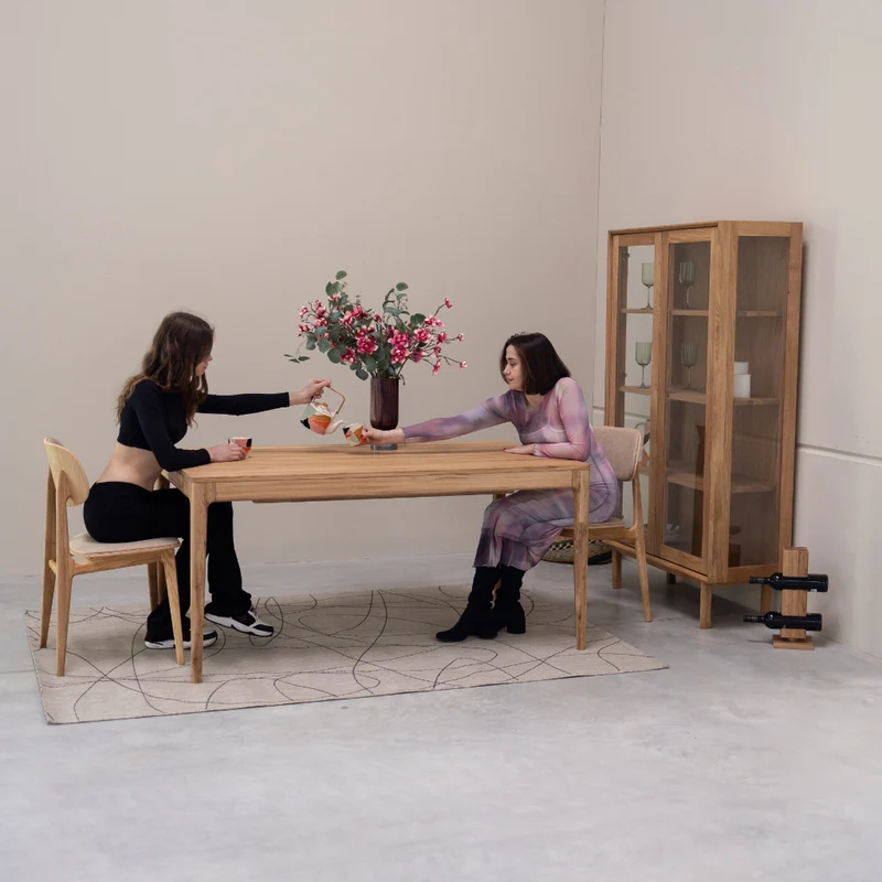 Table à manger extensible en chêne massif BERGAMO | NordicStory